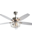 52" Kyla Industrial Caged Ceiling Fan - IPLUS Lighting