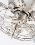 52" Kyla Industrial Caged Ceiling Fan - IPLUS Lighting