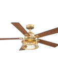 52" Industrial Reversible Mesh Led Ceiling Fan - IPLUS Lighting