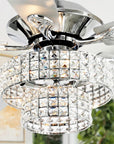 52" Nowthen Crystal Chandelier Ceiling Fan