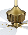 52" Porter Soft Brass IP66 Outdoor Ceiling Fan