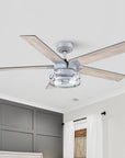 52" Industrial Reversible 5 Blade Led Ceiling Fan