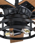 52" Industrial Reversible 5 Blade Led Ceiling Fan
