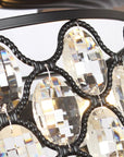 52" Tibuh Modern Crystal Chandelier Ceiling Fan