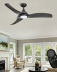 52" Industrial Downrod Mount Reversible Ceiling Fan - IPLUS Lighting