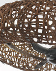 35" Hamptons Bronze Caged Ceiling Fan