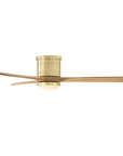 52" Mayna Flush Mount Ceiling Fan,Solid Wood Blades