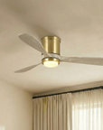 52" Mayna Copper Flush Mounted Ceiling Fan