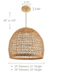Lumiere Rattan Pendant Light