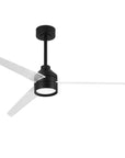 55" Xenia Black Ceiling Fan with Clear Blades