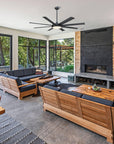 60" Black Led Indoor Ceiling Fan