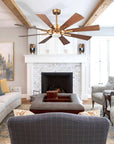 60" Oretha Windmill 8 Blades LED Ceiling Fan