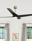 60" Parvez Modern DC Reversible Ceiling Fan - IPLUS Lighting