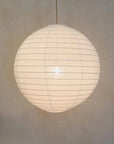 LUNA 19.7" Off-White Linen Wabi-Sabi Pendant Light – Handcrafted Japandi Lighting - IPLUS Lighting