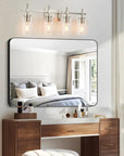 Jasper Modern 4-Light Clear Glass Linear Vanity Light - IPLUS Lighting