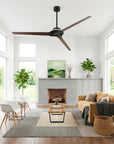 70" Abel Black LED Ceiling Fan