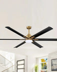 72" Bankston 6-Blade Led Ceiling Fan - IPLUS Lighting