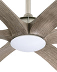 72" Jaydn Satin Nickel Ceiling Fan