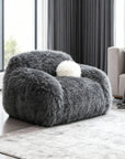 43" Darwen Modern Swivel Accent Chair with Matching Pillow