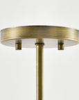 Caldwell 3-Light Antique Brass Antler Semi-Flush Mount Ceiling Light