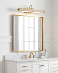 Regan 1-Light Vintage Brass LED Vanity Mirror Light
