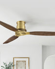 56" Arden Flush Mount Ceiling Fan and Solid Wood Blades