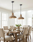 Maud 1-Light Black Modern Island Pendant Light