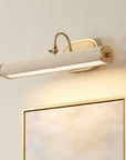 Regan 1-Light Vintage Brass LED Vanity Mirror Light