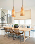 9" Vivian Bohemian Bamboo Pendant Light