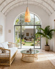 9" Vivian Bohemian Bamboo Pendant Light