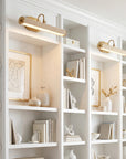 Regan 1-Light Vintage Brass LED Vanity Mirror Light