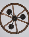 Rustic Wooden 3 Light Chandelier - IPLUS Lighting