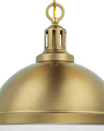 Dimmable Aaron 12 Inch 2-Light Gold Pendant Light