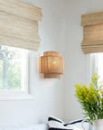 Farmhouse Rattan 1-Light Wall Sconce Light - IPLUS Lighting