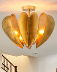 Elvira 6 Light Farmhouse Golden 19 Inch Semi Flush Ceiling Light - IPLUS Lighting