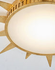 Dana Golden Sunburst 25 Inch LED Flush Mount Ceiling Light - IPLUS Lighting
