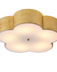 Joyce 5 Light Golden Semi Flush 20 Inch Flush Mount Ceiling Light