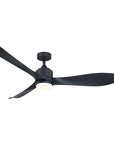 66'' Misael Propeller Integrated Led Black Ceiling Fan