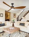 66'' Misael Propeller Integrated Led Black Ceiling Fan