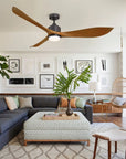 66'' Misael Propeller Integrated Led Black Ceiling Fan