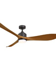 66'' Misael Propeller Integrated Led Black Ceiling Fan