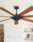72" Modern 7-Blades Rustic Ceiling Fan