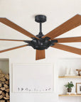 72" Modern 7-Blades Rustic Ceiling Fan