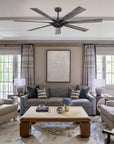 72" Modern 7-Blades Rustic Ceiling Fan