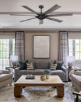72" Modern 7-Blades Rustic Ceiling Fan