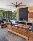72" Modern 7-Blades Rustic Ceiling Fan