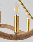Candle Style Golden Modern 8-Light Chandelier - IPLUS Lighting