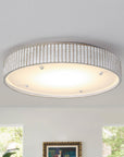 White Modern 18 Inch LED Flush Mount Light