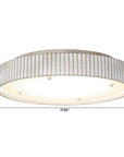 White Modern 18 Inch LED Flush Mount Light - IPLUS Lighting