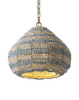 15" Beaded Dome Pendant Light